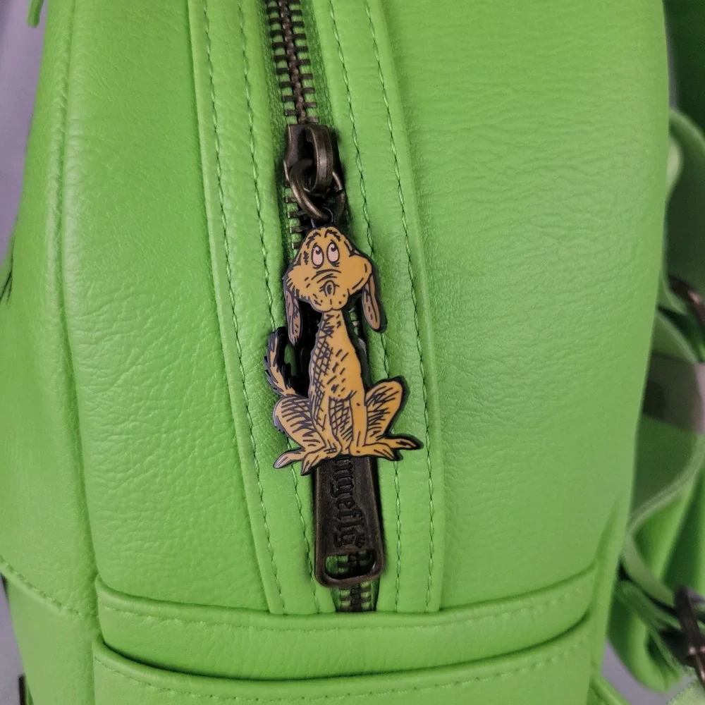 Loungefly Dr Seuss The Grinch Cosplay Mini Backpack Green  NWT